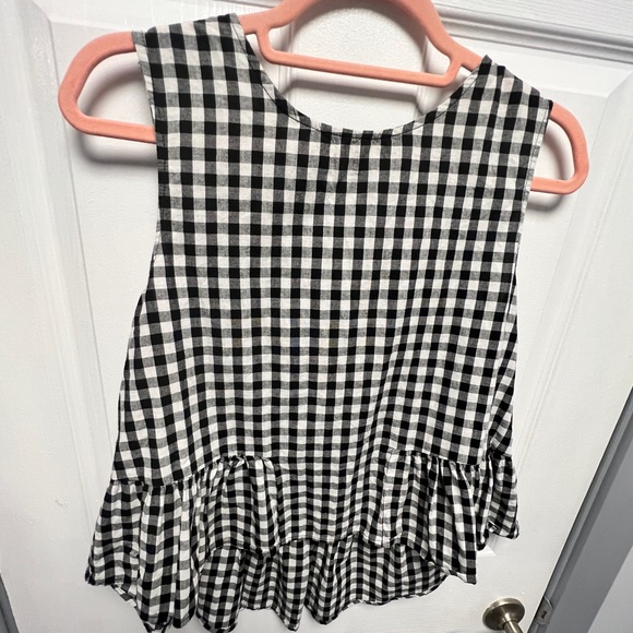 SHEIN Tops - Ruffle gingham blouse
